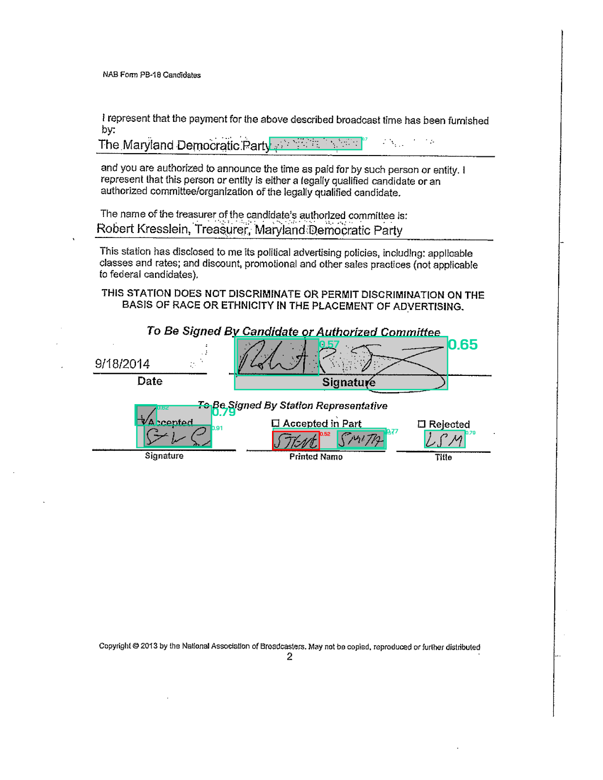 All Doc document image (0003f6ad-e10a-9b4a-3d73-9d387656d39c-1.png) as an example of predictions missing the clean checkboxes in the center row of the page.